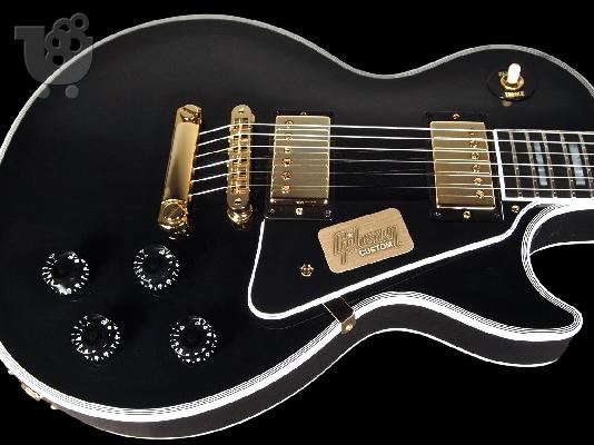 2016 GIBSON LES PAUL CUSTOM SHOP Προσαρμοσμένο μαύρο ΜΕ ΧΡΥΣΟ ΥΛΙΚΟΥ...